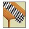 Beistle Club Pack of 12 Black and White Checkered Table Runners 11 x 72